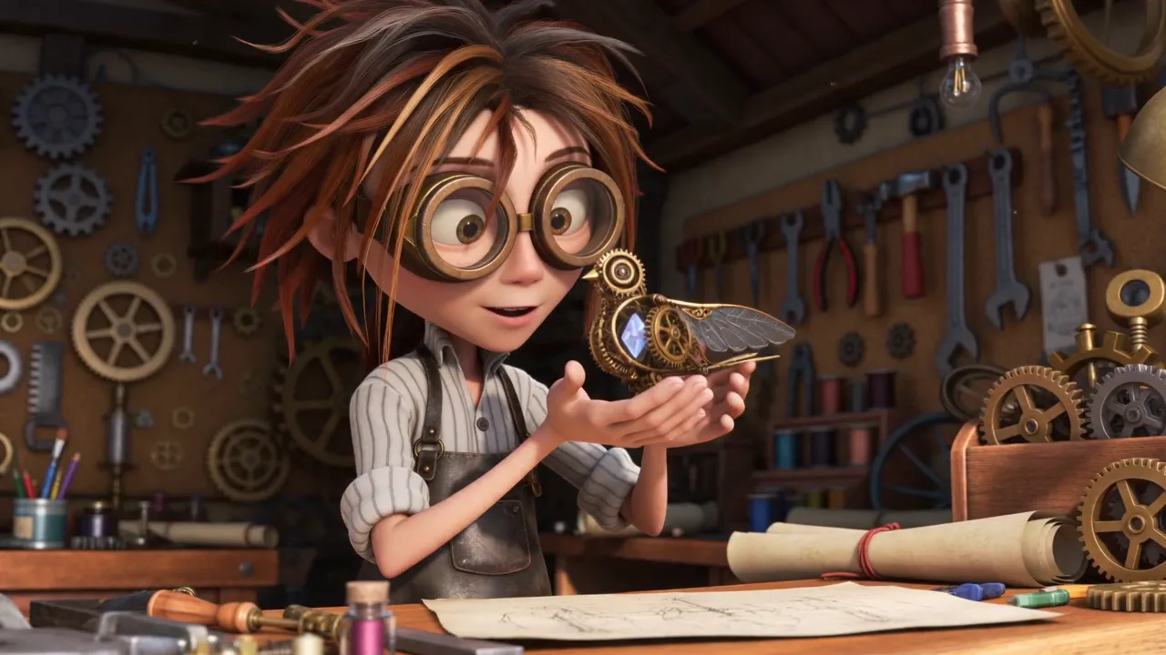 Seedance 2.0 Mini test clip — a Pixar-style young inventor across three consistent shots releasing a mechanical bird