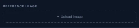 Seedance 2.0 Mini interface — the reference image upload slot
